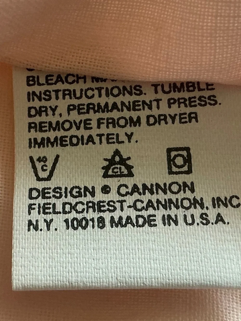 NWOT 4 Vintage Fieldcrest Cannon Cotton Fresh Pink standard Pillowcases